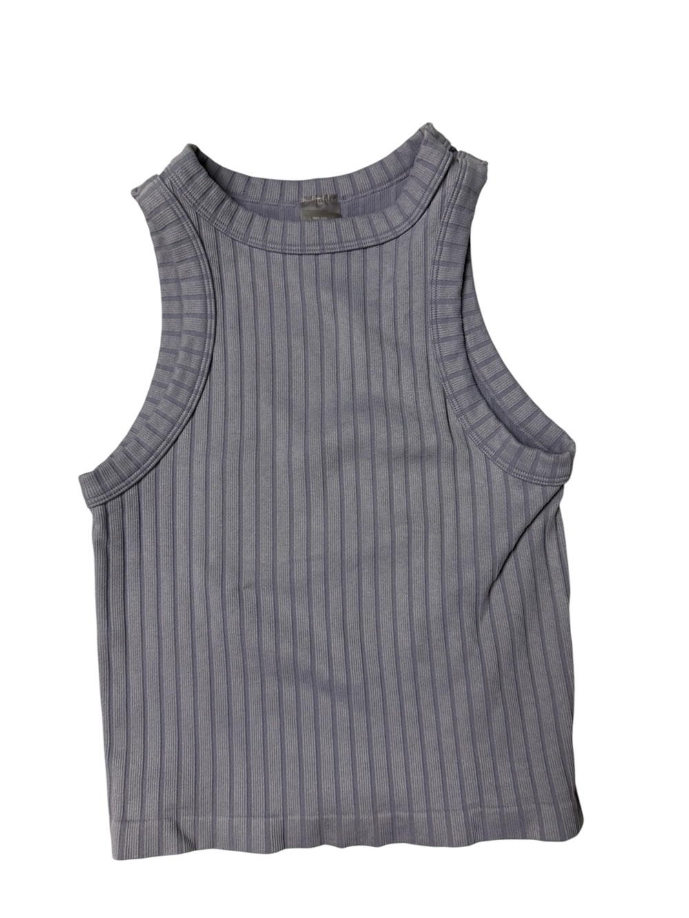 Dynamic ribbed cropped tank top